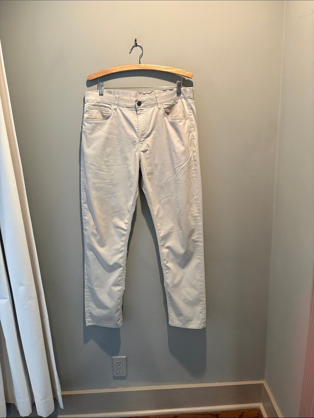 Faherty Light Tan Slim Straight Chinos